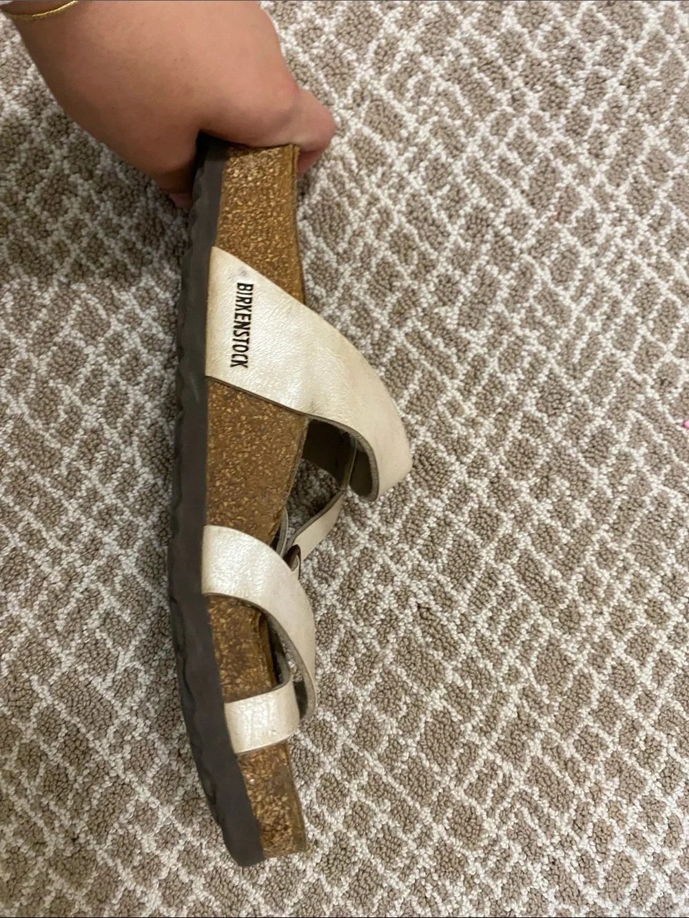 Birkenstock Cream Cross-Strap Kids Sandals with Buckles
